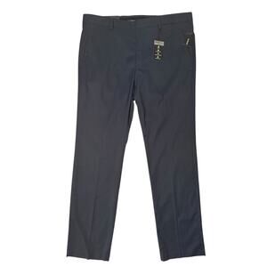 AlfaTech by Alfani NEW Men's Classic Fit Stretch Pants Navy Blue 36 X 32 Golf